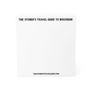 note cube — "Chamber of CannaBizto wisconsin" sticky memo block