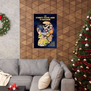 matte poster — "Chamber of CannaBizto wisconsin" vintage psychedelic art print