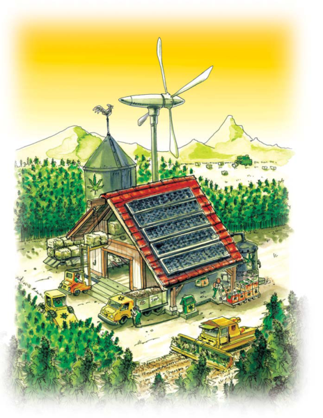 hemp farm cartoon