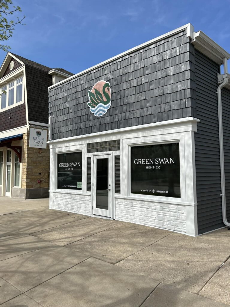 green swan hemp store front buidling
